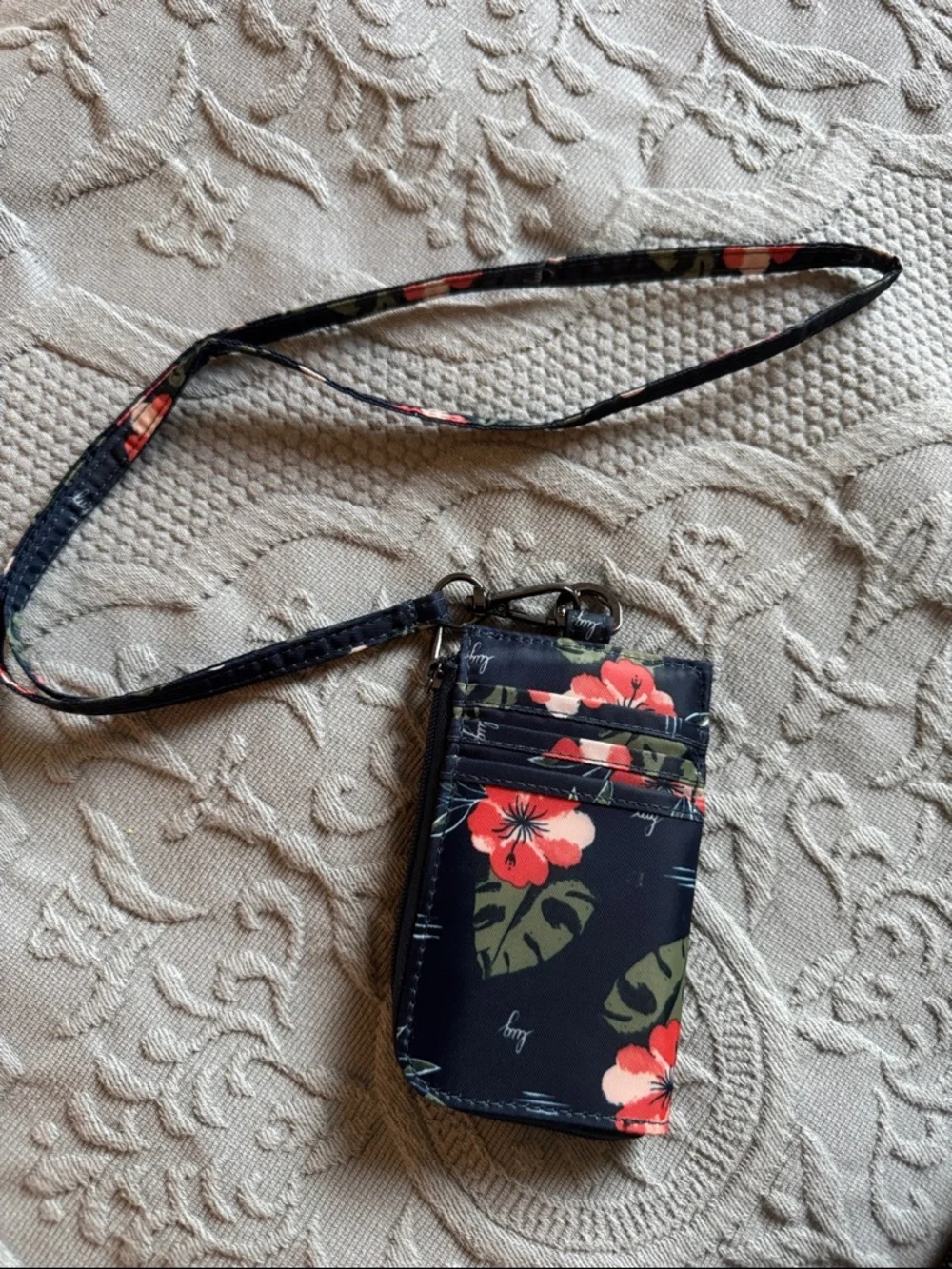 Lug Twister RFID Wallet Lanyard – Aloha Navy (Blue) - Picture 2 of 3